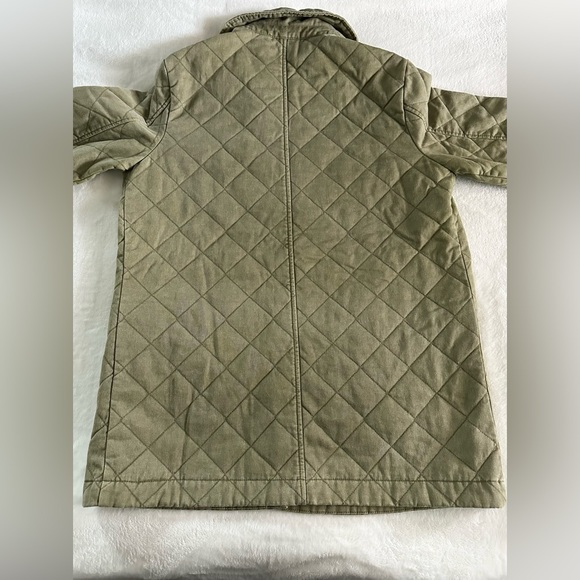 Joie Quilted Barn Jacket Green Medium - Picture 2 of 5